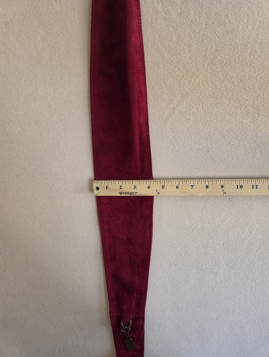 Calvin‎ Klein Velvet Y2k Belt Burgundy
